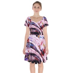 Egg In The Duck   Needle In The Egg 3 Short Sleeve Bardot Dress by bestdesignintheworld