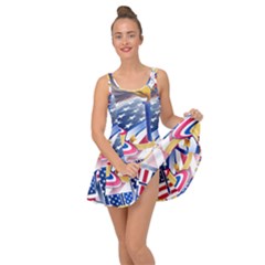 United States Of America Usa  Images Independence Day Inside Out Dress by Sapixe