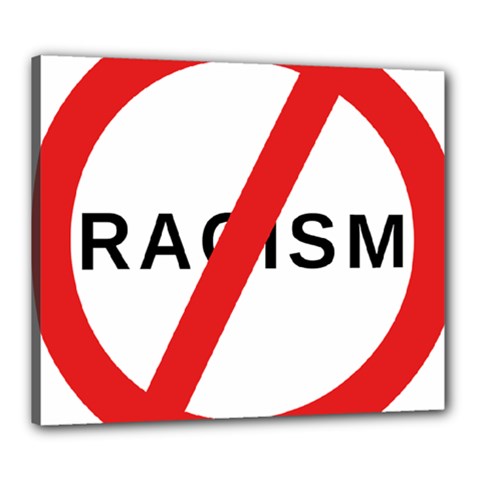 2000px No Racism Svg Canvas 24  X 20  by demongstore
