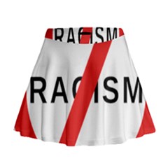 2000px No Racism Svg Mini Flare Skirt by demongstore