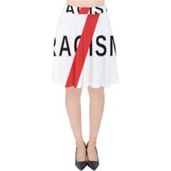 2000px No Racism Svg Velvet High Waist Skirt by demongstore