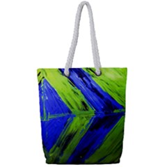 Point Of Equilibrium 7 Full Print Rope Handle Tote (small) by bestdesignintheworld