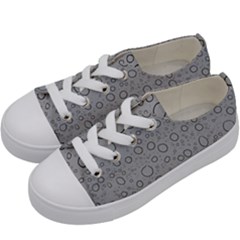 Water Glass Pattern Drops Wet Kids  Low Top Canvas Sneakers by Sapixe