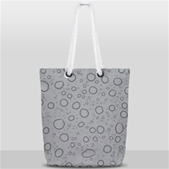 Water Glass Pattern Drops Wet Full Print Rope Handle Tote (small) by Sapixe