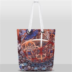 Complexity Chaos Structure Full Print Rope Handle Tote (small) by Sapixe
