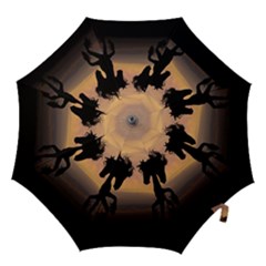 Horses Sunset Photoshop Graphics Hook Handle Umbrellas (medium) by Sapixe