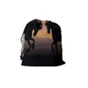 Horses Sunset Photoshop Graphics Drawstring Pouches (Medium)  View2
