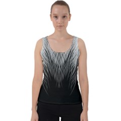 Feather Graphic Design Background Velvet Tank Top by Sapixe