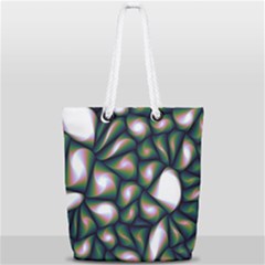 Fuzzy Abstract Art Urban Fragments Full Print Rope Handle Tote (small) by Sapixe
