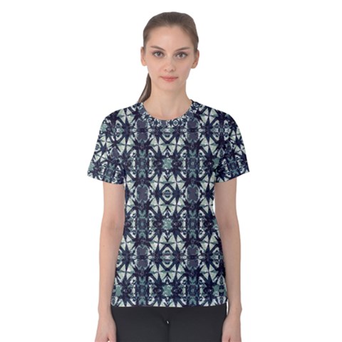 Intersecting Geometric Design Women s Cotton Tee by dflcprints