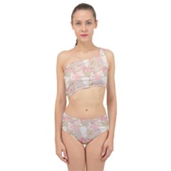 Cute Romantic Hearts Pattern Spliced Up Swimsuit by yoursparklingshop