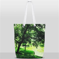 Lake Park 17 Full Print Rope Handle Tote (small) by bestdesignintheworld