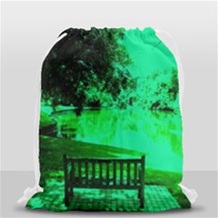 Lake Park 20 Drawstring Bag (small) by bestdesignintheworld