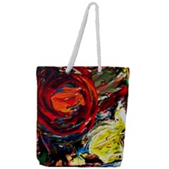 Sunset In A Mountains Full Print Rope Handle Tote (large) by bestdesignintheworld