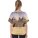 Ancient Archeology Architecture V-Neck Dolman Drape Top View2