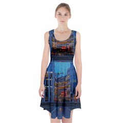 Architecture Modern Building Racerback Midi Dress by Simbadda