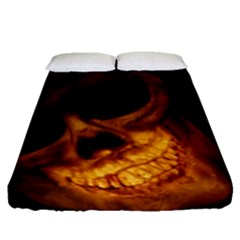 Laughing Skull Fitted Sheet (queen Size) by StarvingArtisan