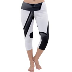 Music Note  Capri Yoga Leggings by StarvingArtisan