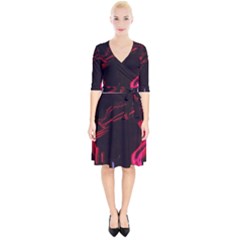 Calligraphy 4 Wrap Up Cocktail Dress by bestdesignintheworld