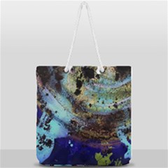 Blue Options 3 Full Print Rope Handle Tote (large) by bestdesignintheworld