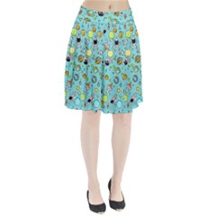 Space Pattern Pleated Skirt by Valentinaart