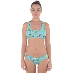 Space Pattern Cross Back Hipster Bikini Set by Valentinaart