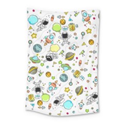 Space Pattern Small Tapestry by Valentinaart