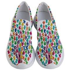 Tree Share Pieces Of The Puzzle Women s Lightweight Slip Ons by Simbadda