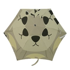 Animal Bear Cartoon Children Kids Mini Folding Umbrellas by Simbadda