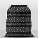 Futuristic Geometric Stripes Pattern Drawstring Bag (Small) View2