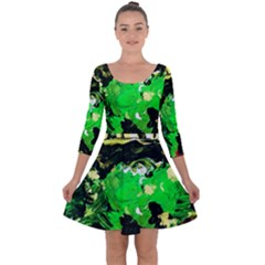 Old Tree And House With An Arch 6 Quarter Sleeve Skater Dress by bestdesignintheworld