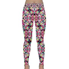 Multicolored Abstract Geometric Pattern Classic Yoga Leggings by dflcprints