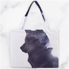 Grey Wolf  Mini Tote Bag by StarvingArtisan