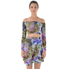 June Gloom 1 Off Shoulder Top With Skirt Set by bestdesignintheworld