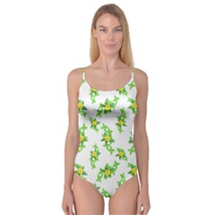 Airy Floral Pattern Camisole Leotard  by dflcprints