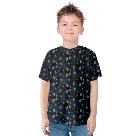 Starfish And Cowie Shells Kids  Cotton Tee by JustKids