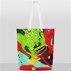 Untitled Island 6 Full Print Rope Handle Tote (small) by bestdesignintheworld