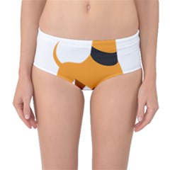 Stub Illustration Cute Animal Dog Mid-waist Bikini Bottoms by Nexatart