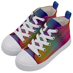 Colorful Sheet Kid s Mid-top Canvas Sneakers by LoolyElzayat