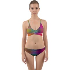 Colorful Sheet Wrap Around Bikini Set by LoolyElzayat