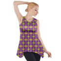 Purple Yellow Swirl Pattern Side Drop Tank Tunic View1