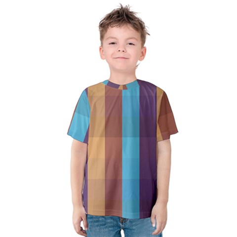 Background Desktop Squares Kids  Cotton Tee by Sapixe