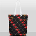 Background Texture Texture Hearts Full Print Rope Handle Tote (Small) View2