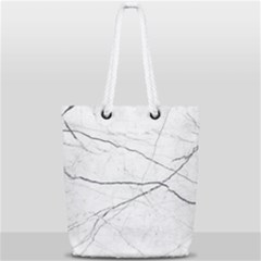 White Background Pattern Tile Full Print Rope Handle Tote (small) by Sapixe