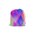 Squares Color Squares Background Drawstring Pouches (Small)  View1