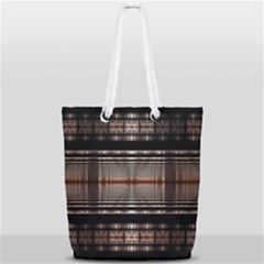 Fractal Art Design Geometry Full Print Rope Handle Tote (small) by Sapixe