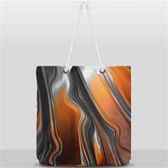 Fractal Structure Mathematics Full Print Rope Handle Tote (large) by Sapixe