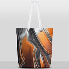 Fractal Structure Mathematics Full Print Rope Handle Tote (small) by Sapixe
