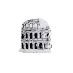 Line Art Architecture Drawstring Pouches (small)  by Sapixe