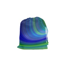 Space Design Abstract Sky Storm Drawstring Pouches (small)  by Sapixe